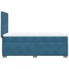 vidaXL Boxspringbett mit Matratze Blau 90x190 cm Samt
