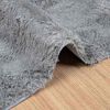 vidaXL Teppich Shaggy Hochflor NAVARRA Hellgrau 200x290 cm Polyester