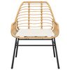 vidaXL 9-tlg. Garten-Essgruppe mit Kissen Braun Poly Rattan Glas