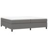 vidaXL Boxspringbettgestell Dunkelgrau 200x200 cm Stoff