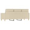 vidaXL 3-Sitzer-Sofa Creme 180 cm Stoff