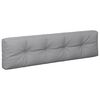 vidaXL Palettenkissen 2-tlg. Grau Stoff