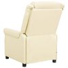 vidaXL Massagesessel Creme Kunstleder