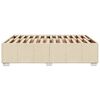 vidaXL Bettgestell ohne Matratze Creme 160x200 cm Stoff