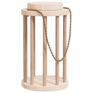 vidaXL Heuraufe f&uuml;r Kaninchen &Oslash;15x25,5 cm Massivholz Tanne