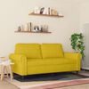 vidaXL 2-Sitzer-Sofa Gelb 140 cm Samt