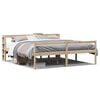 vidaXL Seniorenbett mit Kopfteil 200x200 cm Massivholz Kiefer