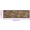 vidaXL K&uuml;chenteppich Waschbar Morgen Braun 45x150 cm Samt