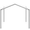 vidaXL Pavillon Wei&szlig; 4 x 4 x 2,6 m Stahl und Polyester