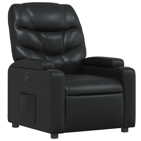 vidaXL Relaxsessel Schwarz Kunstleder