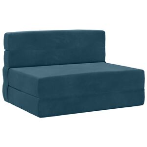 vidaXL Klappsofa Bett Blau 70 x 72 x 60 cm Stoff