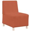 vidaXL Modulares Armfreies Sofa 3 pcs Orange 55 x 74 x 82 cm Cordstoff