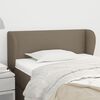 vidaXL Kopfteil mit Ohren Taupe 83x23x78/88 cm Stoff
