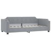 vidaXL Tagesbett Hellgrau 90x190 cm Stoff