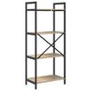 vidaXL B&uuml;cherregal Sonoma-Eiche 56 x 34 x 133,5 cm Holzwerkstoff
