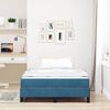 vidaXL Boxspringbett mit Matratze Dunkelblau 120 x 190 cm Stoff