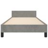 vidaXL Bettgestell ohne Matratze Hellgrau 80x200 cm Samt