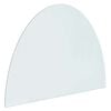 vidaXL Feuerstelle Glasplatte Transparent 800 x 600 mm Glas