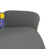 vidaXL Massagesessel mit Fu&szlig;teil Dunkelgrau Stoff