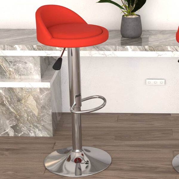 vidaXL Barhocker Rot Kunstleder