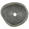 vidaXL Flusssteinwaschbecken Hellgrau 45 x 35 x 15 cm Flussstein