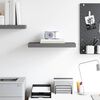 vidaXL Schweberegal Hochglanz-Grau 50x23x3,8 cm MDF