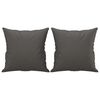 vidaXL 2-Sitzer-Sofa mit Kissen Grau 140 cm Kunstleder