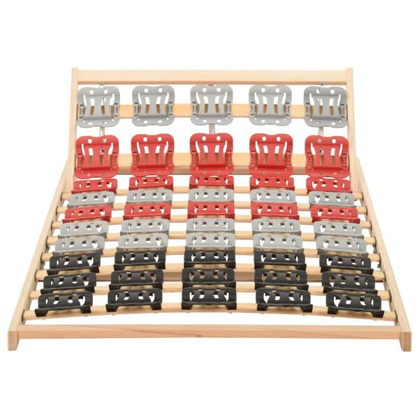 vidaXL Lattenrost mit 12 Latten Verstellbares Kopfteil 90x200 cm