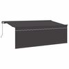 vidaXL Ausziehbare Markise Anthrazit 400 x 200 cm