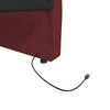 vidaXL Tagesbett mit Matratze USB Weinrot Stoff 90x200 cm