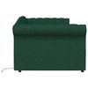 vidaXL Tagesbett mit Matratze USB Dunkelgr&uuml;n Stoff 90x200 cm