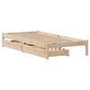 vidaXL Massivholzbett ohne Matratze 75x190 cm Kiefernholz
