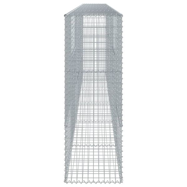 vidaXL Gabione mit Deckel 600x50x150 cm Verzinktes Eisen