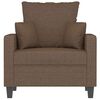 vidaXL Sessel Braun 60 cm Stoff