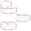 vidaXL 3-tlg. Garten-Lounge-Set mit Kissen Bambus