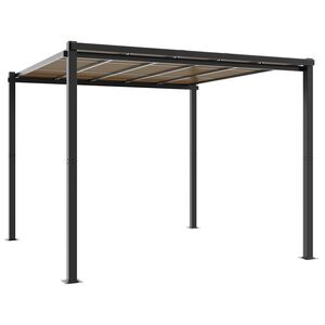 vidaXL Gartenpavillon Anthrazit 3x3 m Aluminium