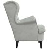 vidaXL Sessel Hellgrau 92 x 71 x 91 cm Samt