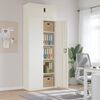 vidaXL Aktenschrank Wei&szlig; 90x40x240 cm Stahl