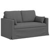 vidaXL Sofa Set 2 pcs Dunkelgrau 139 x 78 x 80 cm Stoff
