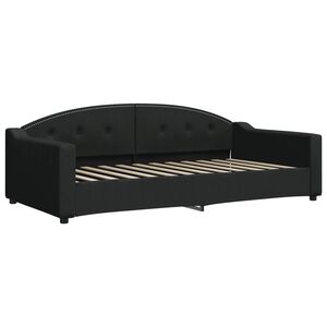 vidaXL Tagesbett Schwarz 100x200 cm Stoff