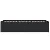 vidaXL Bettgestell Schwarz 90x200 cm Holzwerkstoff