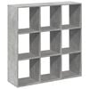 vidaXL Raumteiler-B&uuml;cherregal Betongrau 102x29x103,5 cm Holzwerkstoff