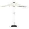 vidaXL Garten-Sonnenschirm Sand 294 x 150 x 223 cm Polyester und Stahl