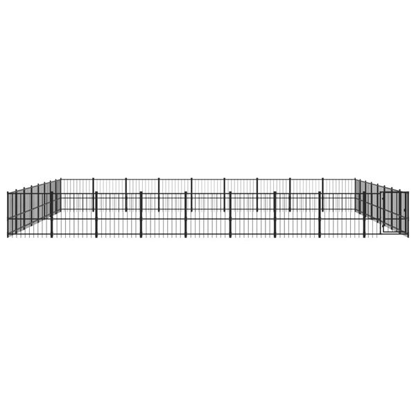 vidaXL Outdoor-Hundezwinger Stahl 67,74 m&sup2;