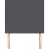 vidaXL Kopfteil mit Kopfteil Dunkelgrau 80 cm Kunstleder