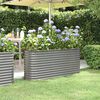 vidaXL Hochbeet Verzinkter Stahl 152x40x68 cm Grau