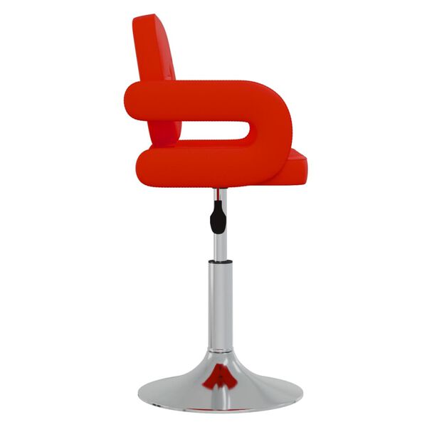 vidaXL Barhocker Rot Kunstleder