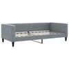 vidaXL Tagesbett mit Matratze Hellgrau 100x200 cm Stoff