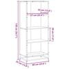 vidaXL B&uuml;cherregal R&auml;uchereiche 60x35x139 cm Holzwerkstoff