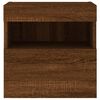 vidaXL TV-Wandschrank mit LED-Leuchten Braun Eichen-Optik 40x30x40 cm